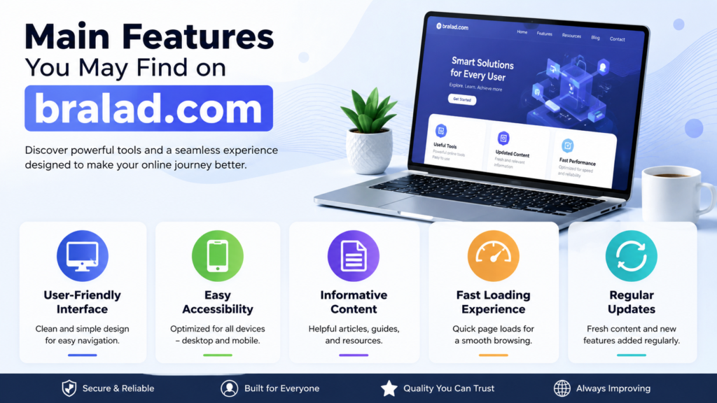 Main Features You May Find on bralad.com