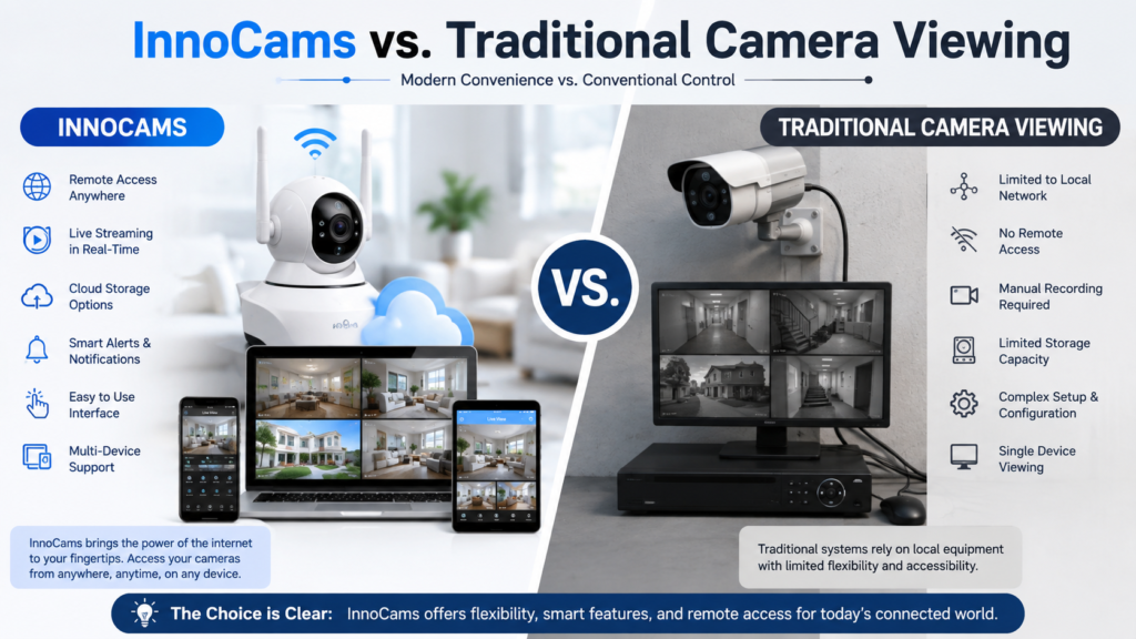InnoCams vs. Traditional Camera Viewing