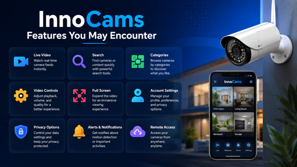 InnoCams Features You May Encounter